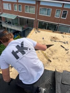 Dakdekker bij HK